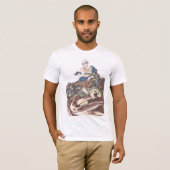 ヒキガエルの頭部のUkiyo-eの不滅の僧侶 Tシャツ (正面フル)