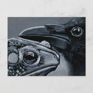 ヒキガエル及びカラス ポストカード