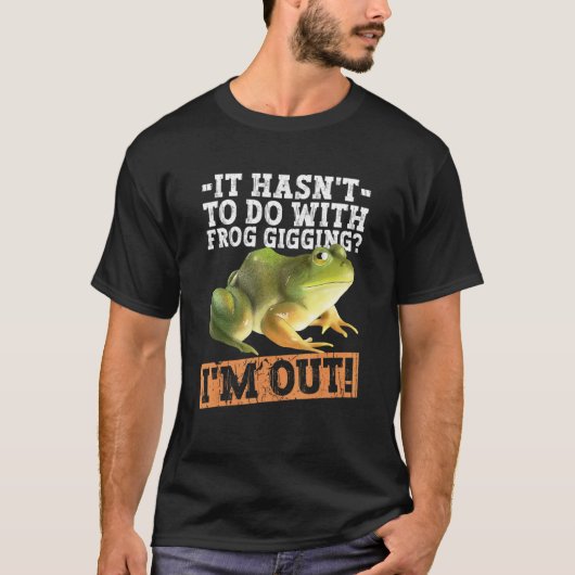 ヒキガエル狩りとカエル捕り Tシャツ (正面)