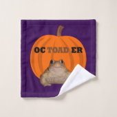 ヒキガエル ハロウィン 冗談 グッズ バスタオルセット (ウォッシュタオル)