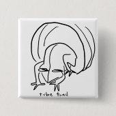 ヒキガエル 缶バッジ (正面)