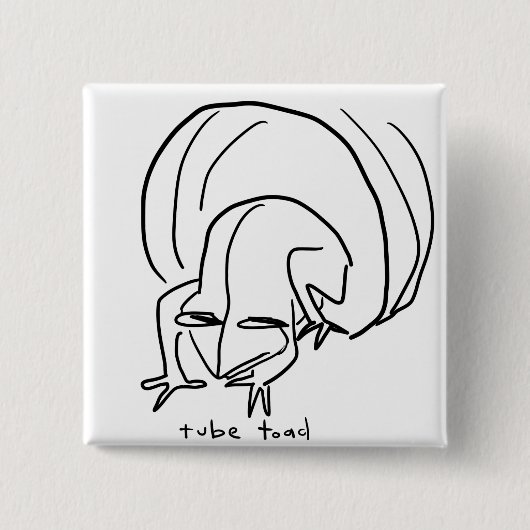 ヒキガエル 缶バッジ (正面)