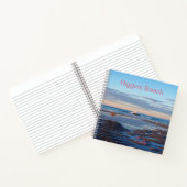 ヒギンズビーチゼンモーニングピンクタイポグラフィ名 ノートブック (内部)