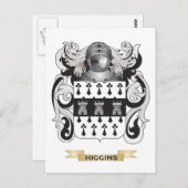ヒギンズ紋章(家紋) ポストカード (正面/裏面)