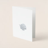 ヒクイドリ族(Casuariusのcasuarius) 箔カード (正面)