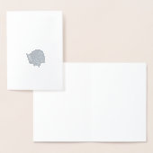 ヒクイドリ族(Casuariusのcasuarius) 箔カード (ディスプレー)