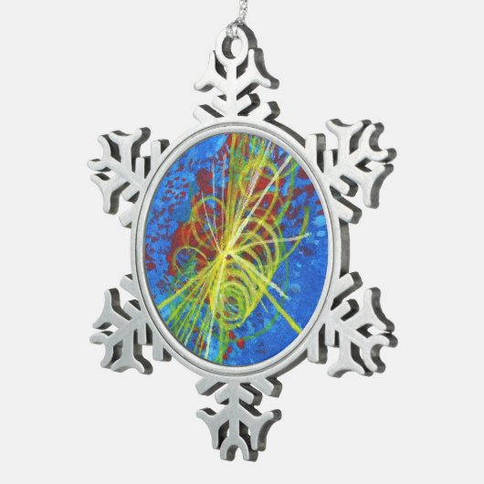 ヒグソンホリデイオーナメント スノーフレークピューターオーナメント (右)