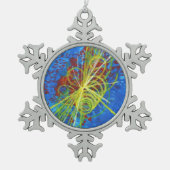 ヒグソンホリデイオーナメント スノーフレークピューターオーナメント (正面)