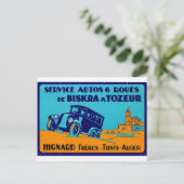 ヒグナードフリーチュニレトロラベルポストキャット ポストカード (スタンド正面)