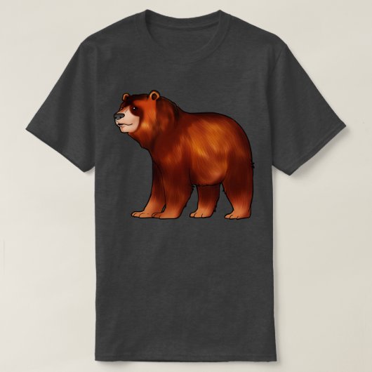 ヒグマのスケッチ Tシャツ (デザイン正面)