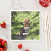 ヒグマの家族 スタンダードランチョンナプキン (インサイチュ)