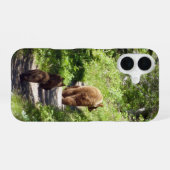 ヒグマの家族 iPhone 16ケース (裏面横)