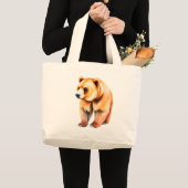 ヒグマ ラージトートバッグ (正面(商品))
