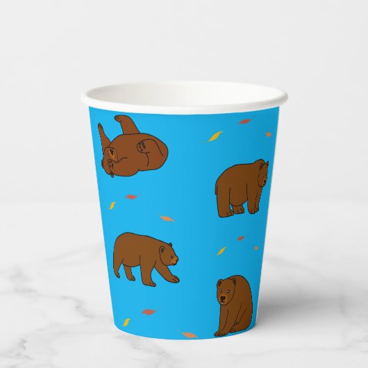 ヒグマ 紙コップ (裏面)
