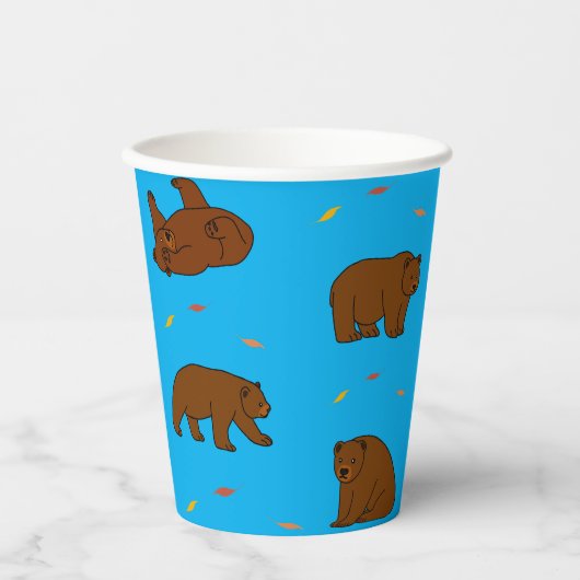 ヒグマ 紙コップ (正面)