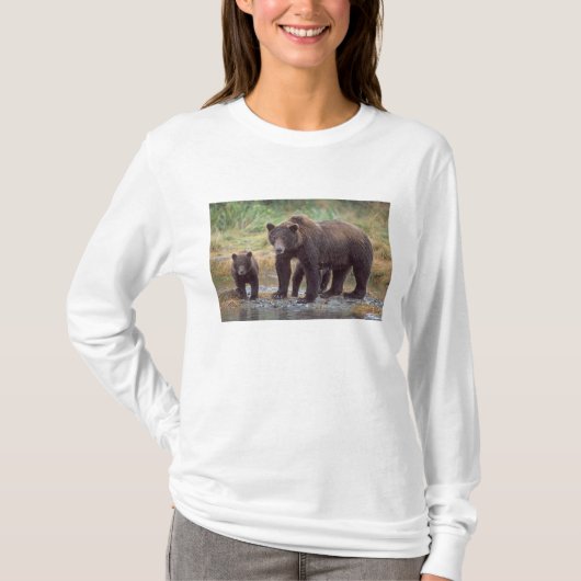 ヒグマ, Ursus arctos, グリズリー, Ursus 3 Tシャツ (正面)