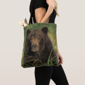 ヒグマ, Ursus arctos, グリズリー, Ursus 9 トートバッグ (クローズアップ)
