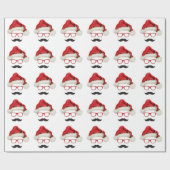 ヒゲおじさんクリスマス包装紙 ラッピングペーパー (フラット)
