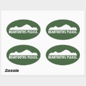 ヒゲお願い 楕円形シール (シート)