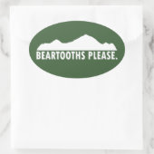 ヒゲお願い 楕円形シール (バッグ)