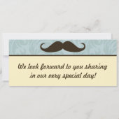 ヒゲで尋ねる 搭乗券 結婚式招待状 招待状 (裏面)