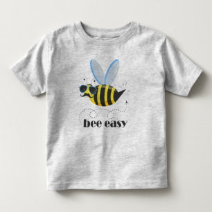 ヒゲとサングラスの蜂のキャラクター Bee Easy トドラーTシャツ