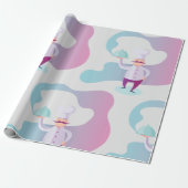 ヒゲとサービストレイの笑顔のシェフ ラッピングペーパー (アンロールド)