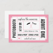 ヒゲとメガネの小道具　フォトブースチケット (正面/裏面)