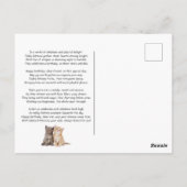 ヒゲと虎猫子猫の誕生日 ポストカード (裏面)