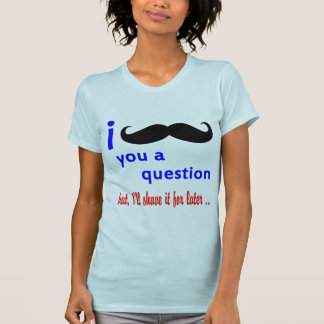 ヒゲに質問を QPC テンプレート Tシャツ
