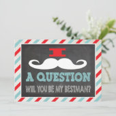 ヒゲのあなたにベストマンになってくれる？ 招待状 (スタンド正面)