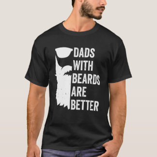 ヒゲのあるパパは最高!面白いヒゲのパパのクマ Tシャツ