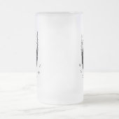 ヒゲのある者だけが生き残る フロストグラスビールジョッキ (中央)