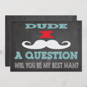 ヒゲのお兄さん、僕のベストマンになってくれる？ 招待状 (正面/裏面)