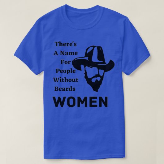 ヒゲのない人の名前4 Tシャツ (デザイン正面)