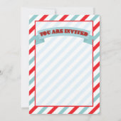 ヒゲのカップル ベビーシャワー 招待状 (裏面)