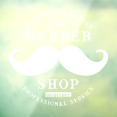 ヒゲのバーバーショップ モダン ヘアスタイリスト バーバーショップ ウィンドウサイン (シート3)