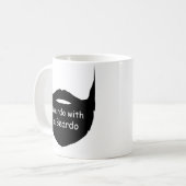 ヒゲの奇人 マグカップ, 面白いマグ, ヒゲ マグカップ, コーヒーマグカップ (正面左)