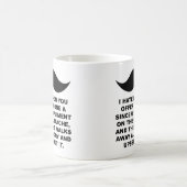ヒゲの女性 楽しいマグカップ コーヒーマグカップ (中央)