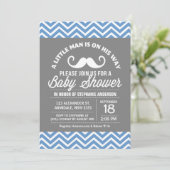 ヒゲの小さな男の赤ちゃん歓迎会 招待状 (スタンド正面)