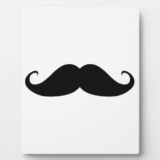 ヒゲの理由は？ フォトプラーク (正面)