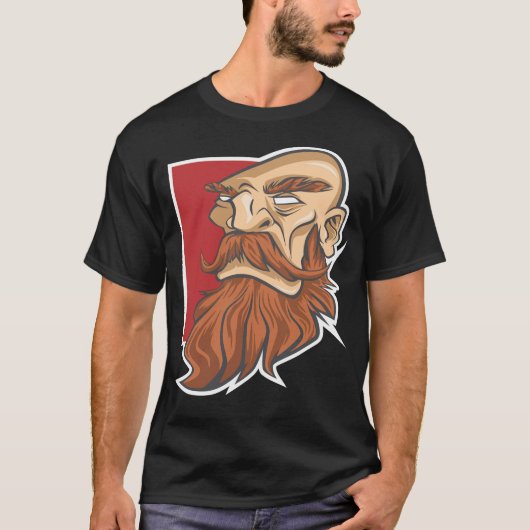ヒゲの男 Tシャツ (正面)