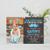 ヒゲの1歳の誕生日パーティーへようこそ 招待状 (スタンド正面)