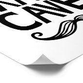 ヒゲのLittle Man Cave 育児ポスター ポスター (角)