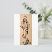 ヒゲは芸術 ポストカード (スタンド正面)