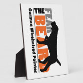 ヒゲを恐れ – ドイツの針金の毛を引いた指 フォトプラーク (側面)