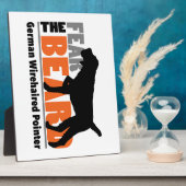 ヒゲを恐れ – ドイツの針金の毛を引いた指 フォトプラーク (側面)