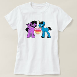 ヒゲを生やしたブロニーの女性用Tシャツ Tシャツ
