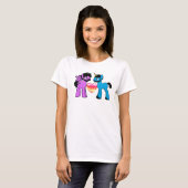 ヒゲを生やしたブロニーの女性用Tシャツ Tシャツ (正面フル)