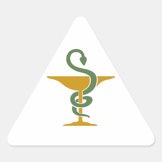 ヒゲアのボウル 三角形シール (正面)